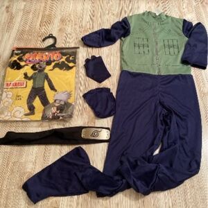 KAKASHI kids costume size 4-6 full set, naruto costume